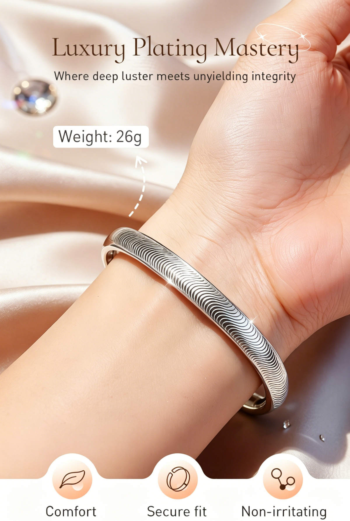 ✨🌙 Captivate Every Gaze – The Polished Cat's Eye Stone Bracelet 🌙✨