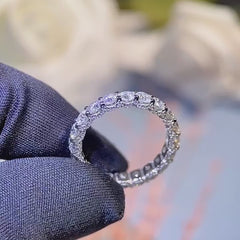 2.1 CT Moissanite Pavé Band Ring