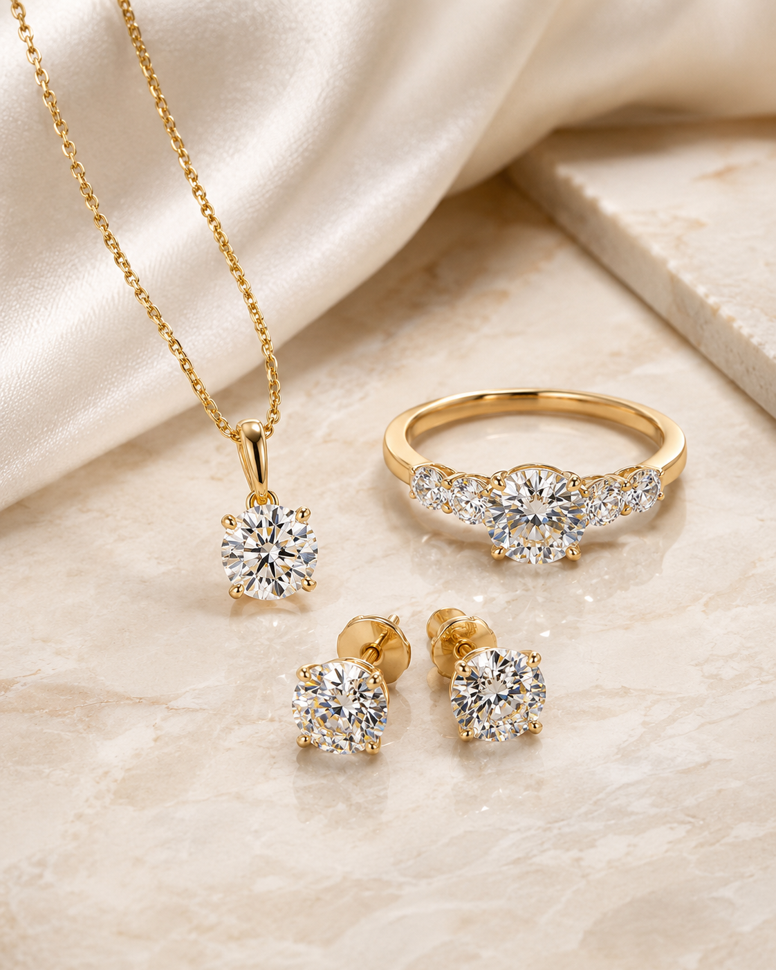 Lab-grown diamond jewelry