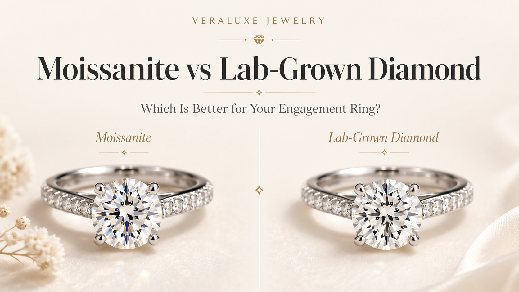 Moissanite vs Lab-Grown Diamond: Which Is Better for Your Engagement Ring?