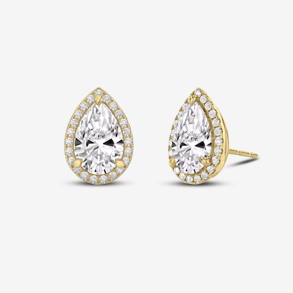 Pear Stud Earrings